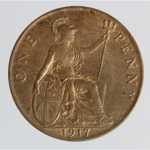 778 - Penny 1917, EF with lustre.