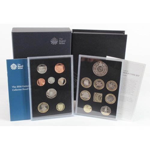 790 - Royal Mint: The 2016 United Kingdom Proof Coin Set, Collector Edition, FDC cased with certs and slee... 