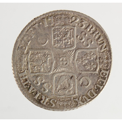 798 - Shilling 1723 SSC, S.3647, F/GF