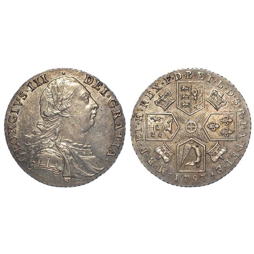 808 - Shilling 1787 with hearts, aEF