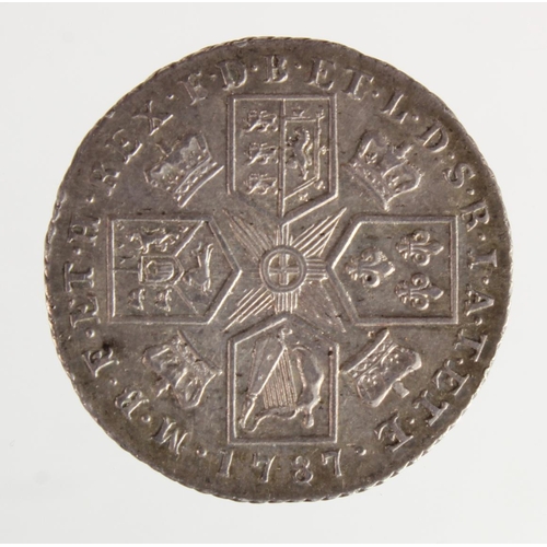 809 - Shilling 1787 with hearts, GVF