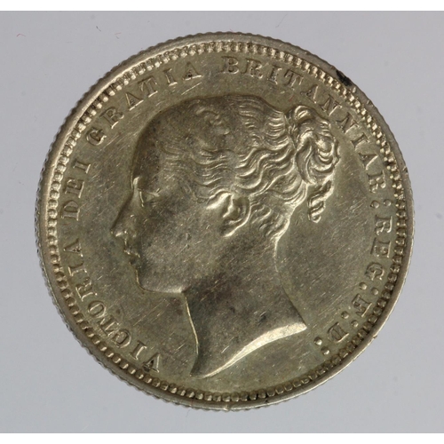 821 - Shilling 1872 die 25, nEF