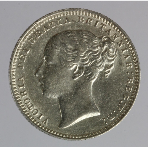 825 - Shilling 1876 die 33, cleaned nEF