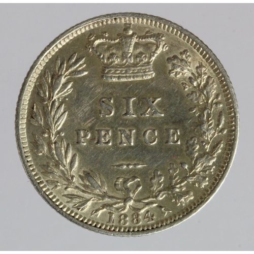 839 - Sixpence 1884 nEF