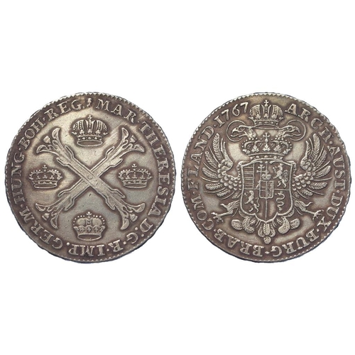 867 - Austrian Netherlands silver Kronenthaler 1767, bold toned GVF-nEF (at some point cleaned)