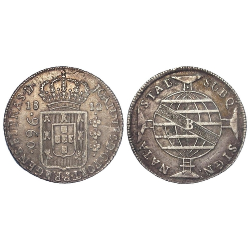 871 - Brazil silver 960 Reis 1812 nEF