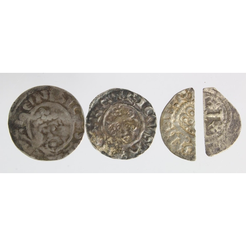 91 - English Hammered (4): Henry II Short Cross silver penny, Adam on Winchester, straightened F, a Tealb... 