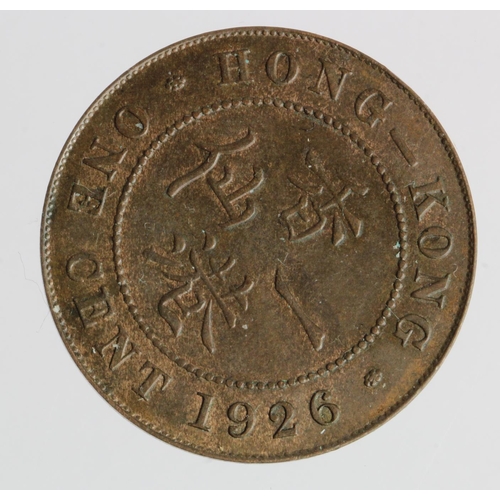 918 - Hong Kong One Cent 1926 EF