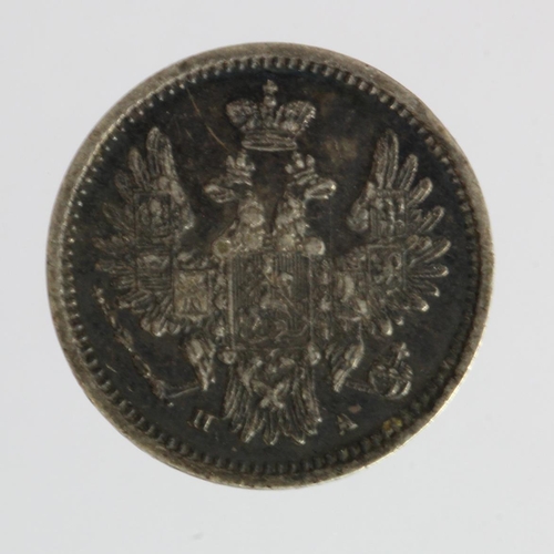 976 - Russia silver 5 Kopeks 1851, deeply toned nEF