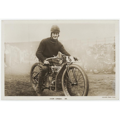 1069 - Pattreiouex - type card- Dirt Track Riders (Premium issue) Ivor Creek no.35, VG, cat value £250 scar... 