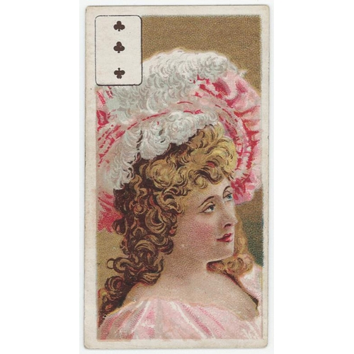 1072 - Richmond Cavendish - Beauties, P/C inset, type card, 3 clubs, VG cat value £60