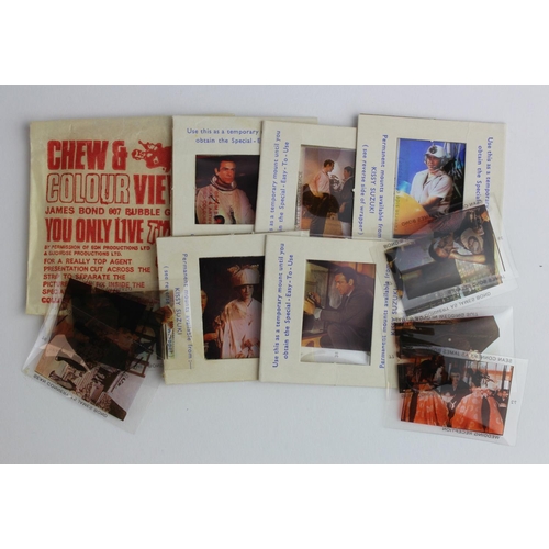 1089 - Somportex, Sean Connery as James Bond in 'You only live Twice' single film slides, 7 unmounted & 5 m... 