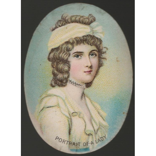 1102 - Wills - Miniatures (metal) overseas issue, type card, Portrait of a Lady, VG cat value £65