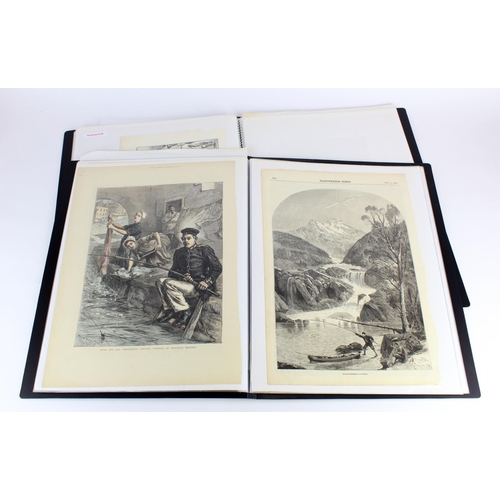 428 - Sports, approximately forty-five magazine adverts and illustrations, circa 1860 onwards, including I... 