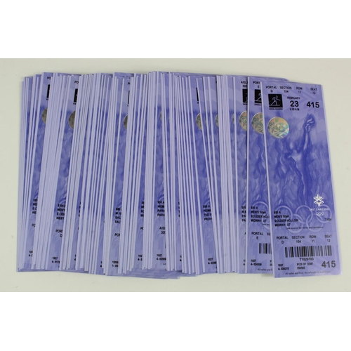 438 - Winter Olympics, Salt Lake 2002, approximately eighty mint & unused tickets for ice hockey, cross co... 