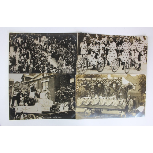 607 - Essex, Ilford carnival July 1910 R/P's   (4)