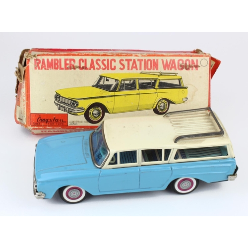 64 - Japanese tinplate toy by Cragston Industries 'Rambler Classic Station Wagon', contained in original ... 