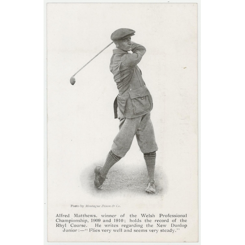 661 - Golf, Alfred Matthew's, Welsh professional champion, Dunlop advert       (1)