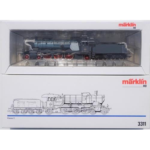 75 - Marklin HO Gauge 3311 Steam Digital Locomotive & Tender, Klasse C of the Wurttemberg State Railways ... 