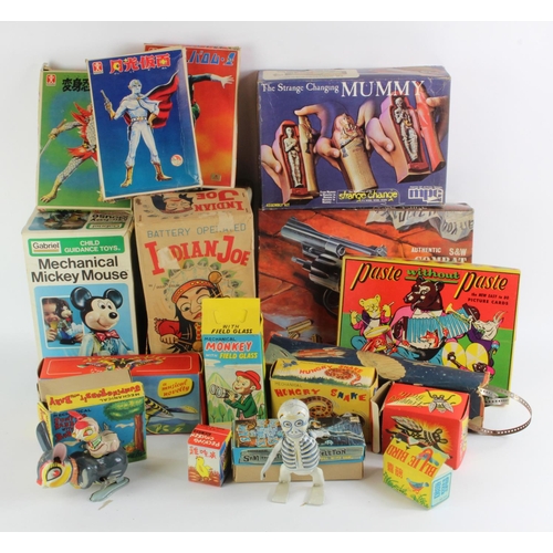 97 - Seventeen boxed toys, both original and reproduction, makers include Bandai, MPC, Matz etc. (sold as... 