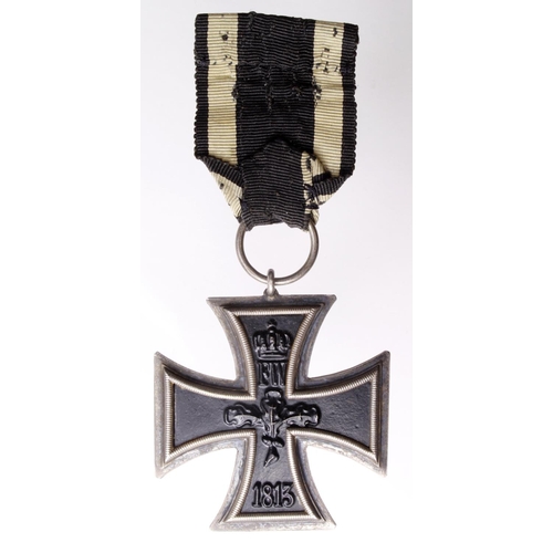 1287 - German WW1 Iron Cross 2nd class with award document to Unteroffizier Jean Schaffer with photo wearin... 