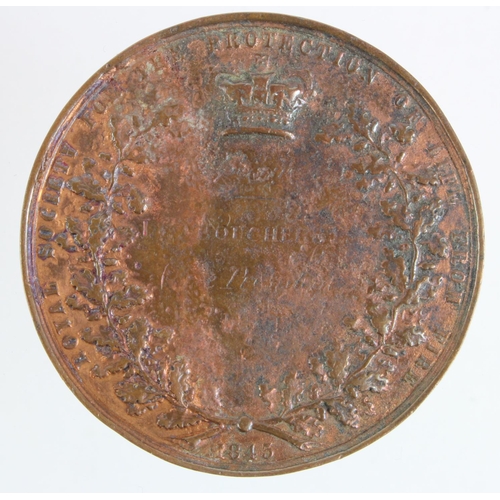 1405 - Life Saving bronze medal - Royal Society for the Protection of Life from Fire, in very rubbed condit... 