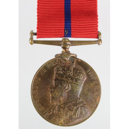 1427 - Metropolitan police 1902 Coronation Medal (bronze) named to PC H Foster Y Div.