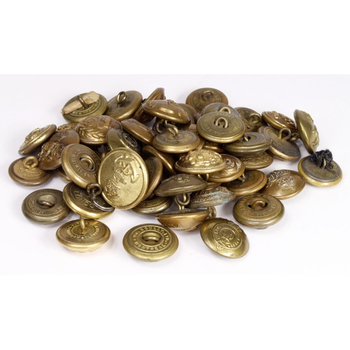 1432 - Military brass buttons various regiments (approx 50)