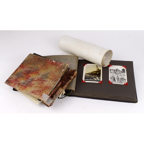 1455 - Palestine interest photo albums circa mid 1930's containing numerous black & white photos in Militar... 