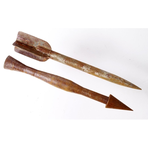 1646 - WW1 German-Austrian flechettes darts two different patterns as dropped over enemy troops from aircra... 