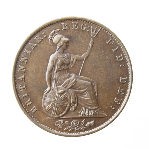 220 - Halfpenny 1838 EF