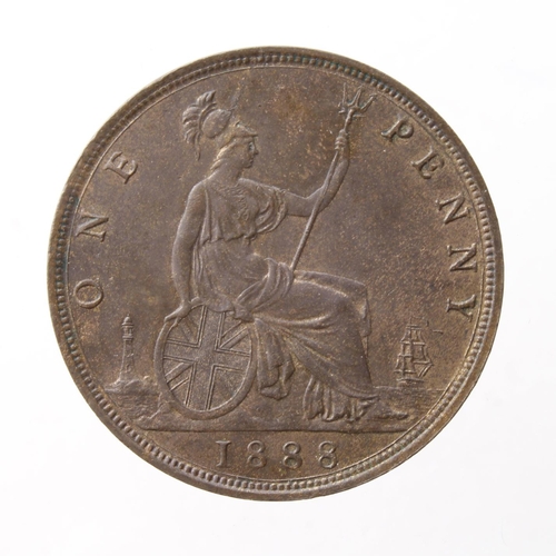 321 - Penny 1888 EF, trace lustre.