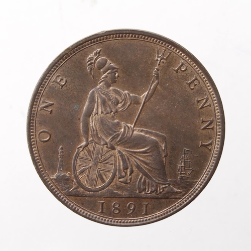 324 - Penny 1891 GEF with lustre.