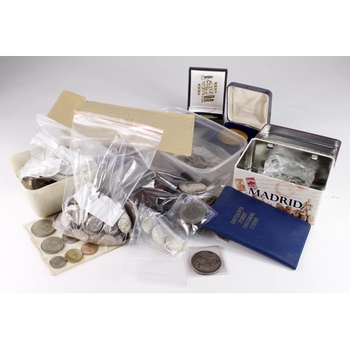 501 - GB & World Coins, accumulation in a box, mostly 20thC predecimal, a little silver noted, a few high ... 