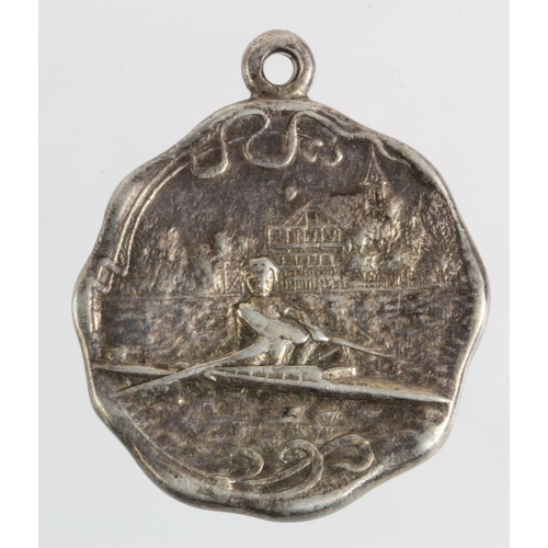 686 - Argentine Rowing Medal, unmarked silver d.28mm: Buenos Aires Rowing Club, named to Alberto V. Rojas,... 