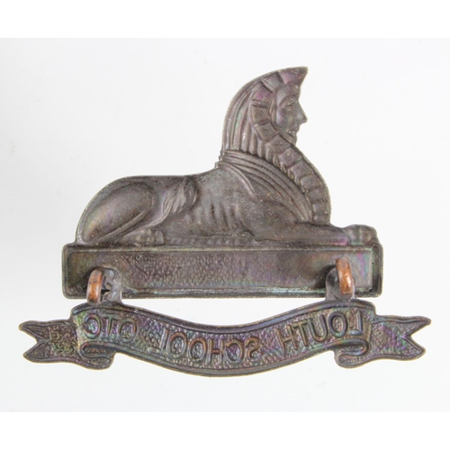 953 - Badge Louth School OTC (Lincolnshire) cap badge