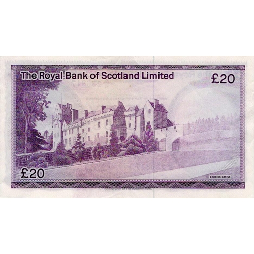 645 - Scotland, Royal Bank of Scotland Limited 20 Pounds dated 1st May 1981, signed J.B. Burke, serial A/4... 