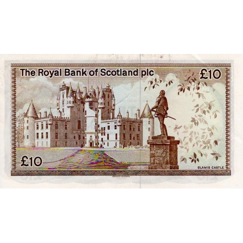 646 - Scotland, Royal Bank of Scotland Plc 10 Pounds dated 17th December 1986, signed R.M. Maiden, FIRST P... 