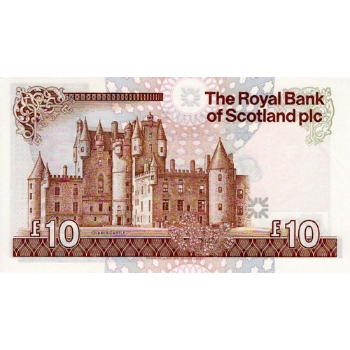 647 - Scotland, Royal Bank of Scotland Plc 10 Pounds dated 25th March 1987, signed R.M. Maiden, FIRST PREF... 