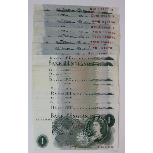 87 - Bank of England 1 Pound (28), Catterns issued 1930 serial R64 169606 (B225) EF to good EF, Peppiatt ... 