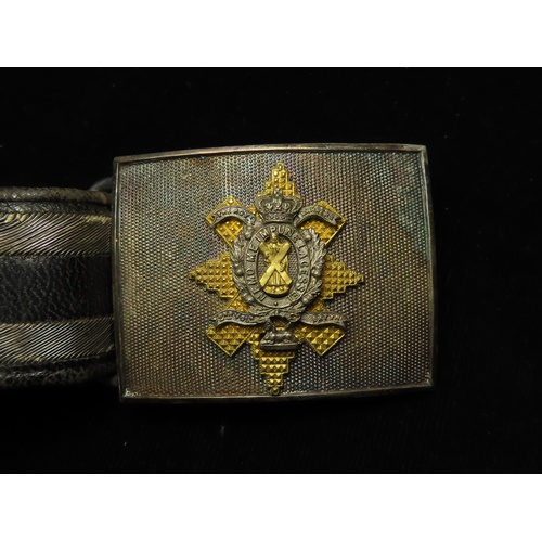 1588 - The Royal Highlanders 2nd. Vol. Battn. Accoutrements comprising a Scottish Service sidecap with a Vi... 