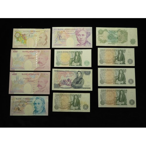 71 - Bank of England (24), a collection of FIRST & LAST PREFIX and FIRST RUN notes comprising Beale White... 