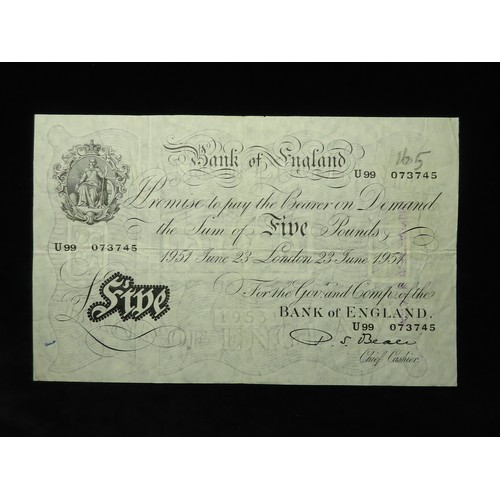 71 - Bank of England (24), a collection of FIRST & LAST PREFIX and FIRST RUN notes comprising Beale White... 