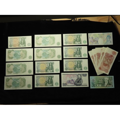 74 - Bank of England (30), Gill 20 Pounds (2), 10 Pounds and 5 Pounds, Page 10 Pounds REPLACEMENT note 'M... 