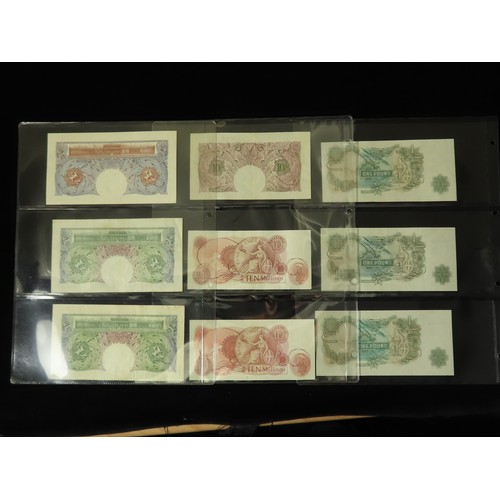 75 - Bank of England (44), a collection of FIRST & LAST PREFIX notes comprising Peppiatt 1 Pound WW2 issu... 