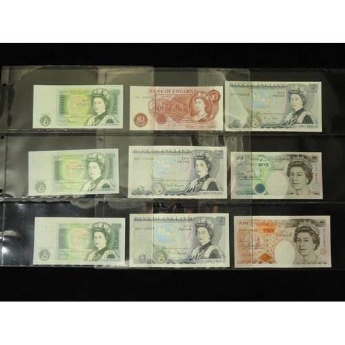 75 - Bank of England (44), a collection of FIRST & LAST PREFIX notes comprising Peppiatt 1 Pound WW2 issu... 