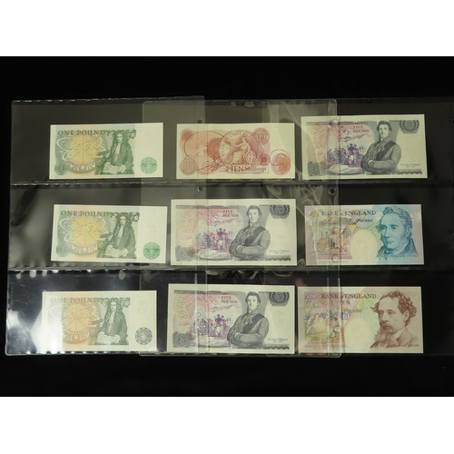 75 - Bank of England (44), a collection of FIRST & LAST PREFIX notes comprising Peppiatt 1 Pound WW2 issu... 