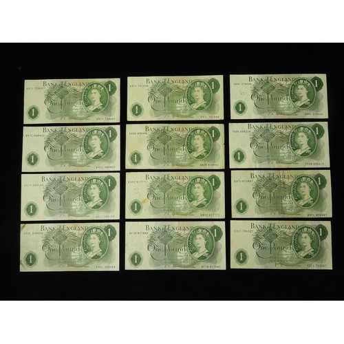 77 - Bank of England (57), a good collection comprising O'Brien 5 Pounds Lion & Key (2), 1 Pound (4), Hol... 