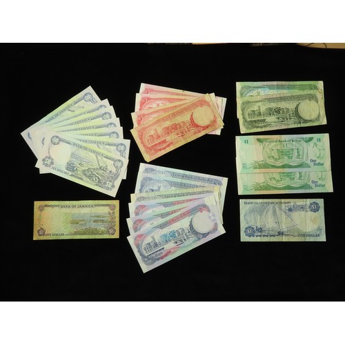 740 - Caribbean & Central America (42), comprising Trinidad & Tobago (12) 1 Dollar - 100 Dollars Uncircula... 