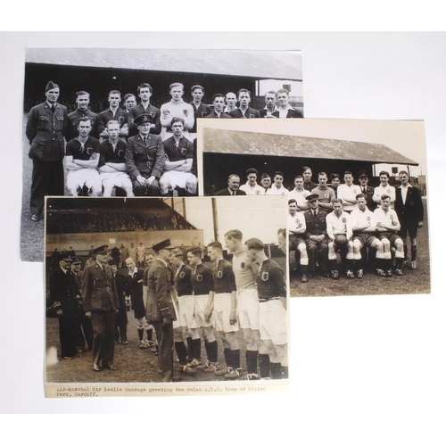 1023 - Wales v England Wartime A.T.C. International played at Ninian Park 21/4/1945 black & white 8